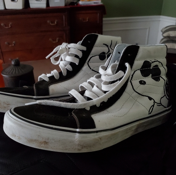 snoopy vans high tops